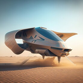 科幻飞行跑车