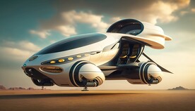 科幻飞行跑车