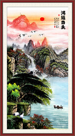 玄关山水画