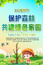 植树节海报