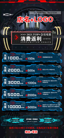 酒吧夜店夜场充值海报图片