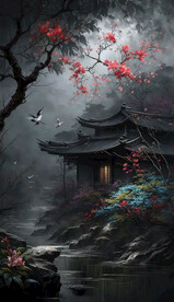 桃林春色