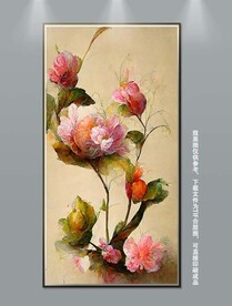 华丽高端复古风纯手绘花卉装饰画