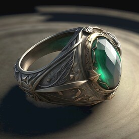 古老的宝石戒指