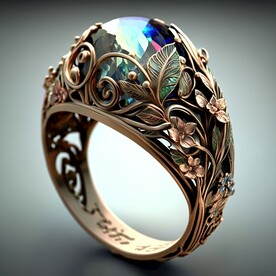 古老的宝石戒指