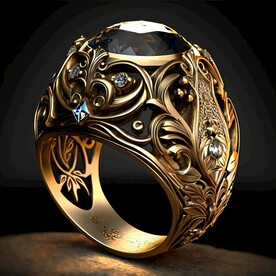 古老的宝石戒指