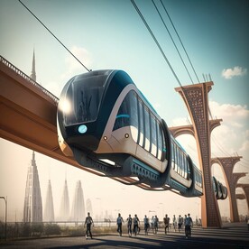 悬挂式火车设计