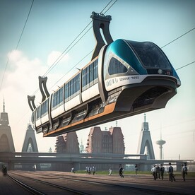 悬挂式火车设计