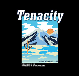 几何山水运动印花