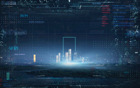 数字城市未来科技海报模板设计