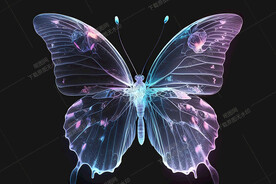 发光的艺术蝴蝶