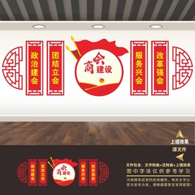 商会建设展板标语口号海报文化墙