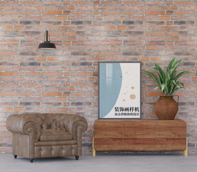 客厅玄关桌面相框装饰画样机