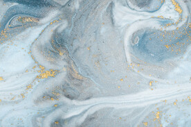 蓝色鎏金抽象奢石大理石纹