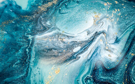 蓝色鎏抽象奢石大气大理石纹石材