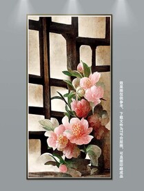 复古风华丽高端纯手绘花卉装饰画