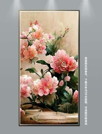 华丽高端复古风纯手绘花卉装饰画