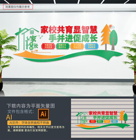 家长学校文化墙