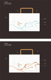 水波纹手提袋设计
