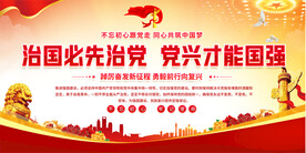 治国必先治党展板
