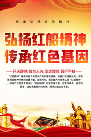 弘扬红船精神海报