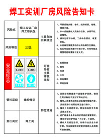 焊工职业病危害告知卡