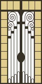 高清分层透明底窗户玻璃打印图