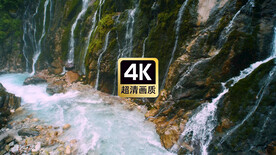 山谷瀑布溪流美景