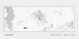 别墅玄关水墨画