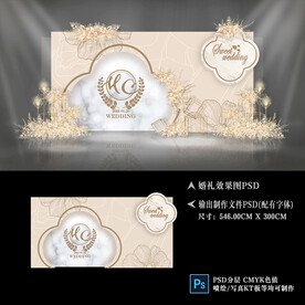 香槟色婚礼背景