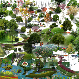 鸟瞰效果图常用素材