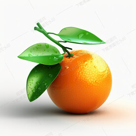 卡通橙子素材