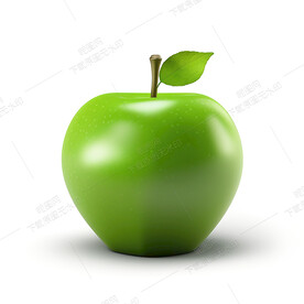 青苹果白底图
