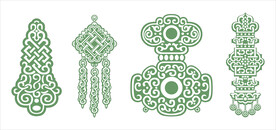 蒙古族首饰元素