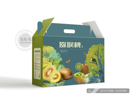 猕猴桃包装 平面图