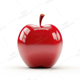 卡通红苹果