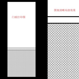 高清分层极简门玻打印图