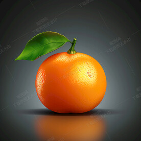手绘高清橘子