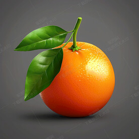 手绘高清橘子