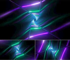 4K炫酷霓虹灯光vj视频