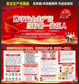 安全生产月展板