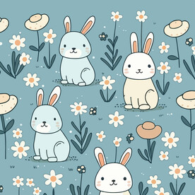 布料底纹 卡通多彩 图案矢量 