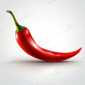 卡通红辣椒