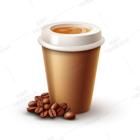 白色杯子里的咖啡