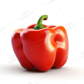 卡通红色青椒