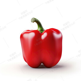 卡通红色青椒