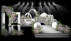 白色婚礼仪式区