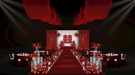 红色中式仪式区