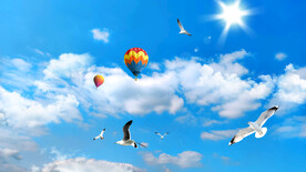 蓝天白云软膜吊顶