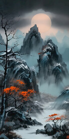 寒山皎月